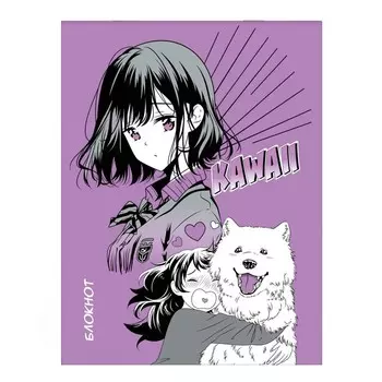 Блокнот 105 х 140 мм, 32 листа "ЛУЧШИЙ ДРУГ", обложка мелованный картон, дизайнерский блок, блок 65 г/м