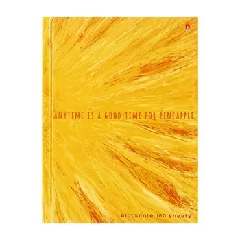 Блокнот А6, 160 листов EXOTIC FRUITS, твёрдая обложка, блок 55г/м2