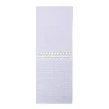 Блокнот А6, 40 листов, в клетку, на гребне, METALLIC "Фиолетовый", обложка бумвинил, блок офсет