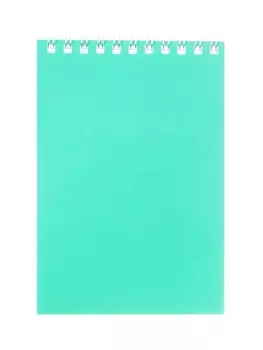 Блокнот А6 60 листов, в клетку, на гребне «Для конференций», зеленый, обложка мелованный картон