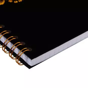 Блокнот А6, 90 листов на гребне,клетка, Velvet 4, обложка флокированный картон, тиснение фольгой, блок 70