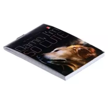 Блокнот А7, 40 листов на скрепке "Щеночки", МИКС