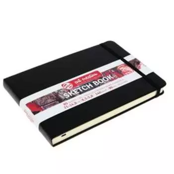 Блокнот для рисунков А5, 140 г/м², Royal Talens, 80 листов, твёрдая обложка, чёрный пейзаж