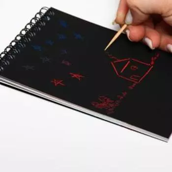 Гравюра блокнот детский «Холодное сердце», 10 листов, наклейки