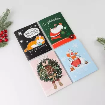 Блокнот детский, А6, 32 листа «Новогодний» МИКС