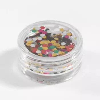 Блёстки для декора, крупные, разноцветные