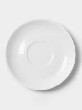 Блюдце Hanna Knvell, d=11 см, к чашке 90 мл, фарфор, белое
