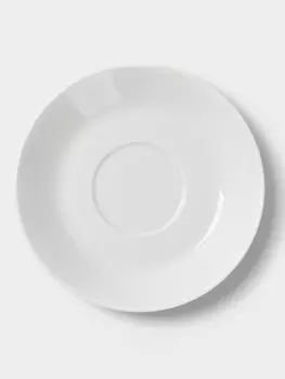 Блюдце Hanna Knvell, d=13.3 см, к чашке 150 мл, фарфор, белое