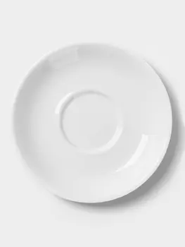 Блюдце Hanna Knvell, d=14 см, к чашке 150 мл штабелируемой, фарфор, белое