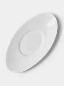 Блюдце Hanna Knvell, к соуснику 100 мл, фарфор, белое