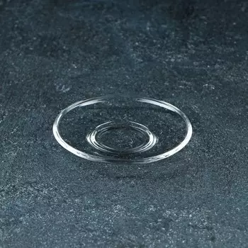 Блюдце «Классика», d=8.8 см, стекло, прозрачное