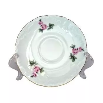 Блюдце Rococo «Мейсенский букет, отводка золото», d=12.5 см