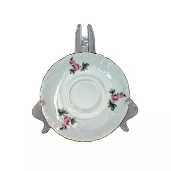Блюдце Rococo «Мейсенский букет, отводка золото», d=15.7 см