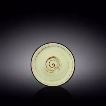 Блюдце Wilmax England Spiral, d=14 см, цвет фисташковый