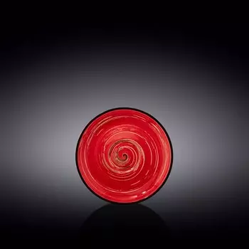 Блюдце Wilmax England Spiral, d=12 см, цвет красный