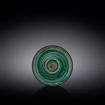 Блюдце Wilmax England Spiral, d=12 см, цвет зелёный