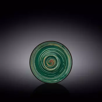 Блюдце Wilmax England Spiral, d=14 см, цвет зелёный
