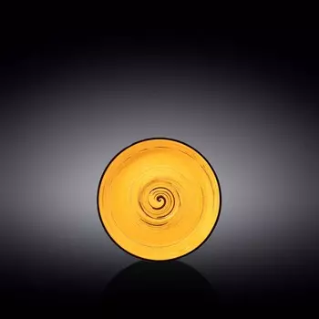 Блюдце Wilmax England Spiral, d=12 см, цвет жёлтый
