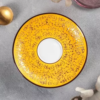 Блюдце Splash, d=12 см, цвет жёлтый
