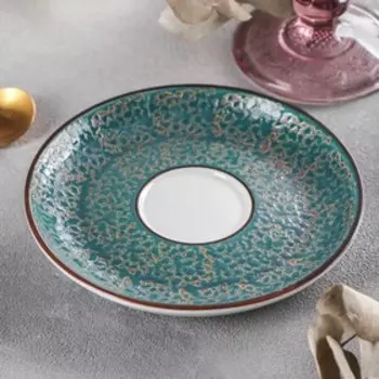 Блюдце Splash, d=14 см, цвет зелёный