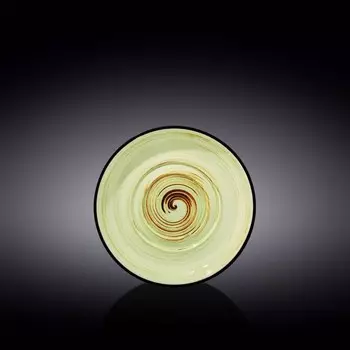 Блюдце универсальное Wilmax England Spiral, d=16 см, цвет фисташковый