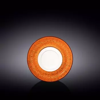 Блюдце универсальное Wilmax England Splach, d=16 см, цвет оранжевый