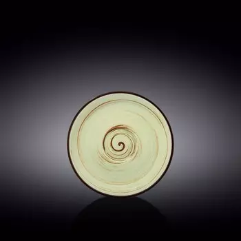 Блюдце Wilmax England Spiral, d=15 см, цвет фисташковый