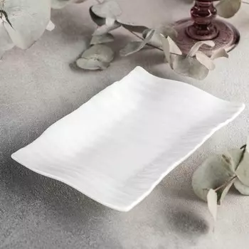 Блюдо Wilmax, 1811.5 см, фарфор, белое