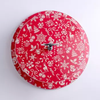 Блюдо 2-х ярусное Доляна «Новый год», d=25/20 см