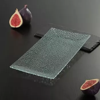 Блюдо стеклянное сервировочное «Акцент», 25.512.5 см