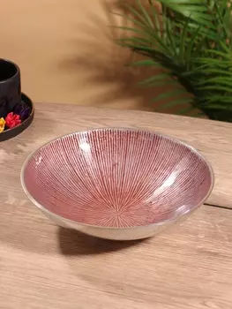 Блюдо, 24247.3 см, алюминий, бордовое