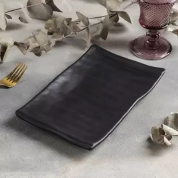 Блюдо «Чёрный Восток», 24.615.43 см, чёрное