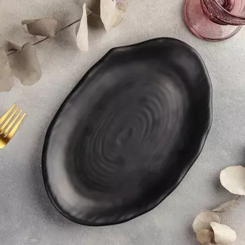 Блюдо «Чёрный Восток», 25.5172.5 см, чёрное