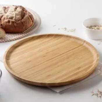 Блюдо, d=33 см, бамбук