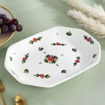 Блюдо для бутербродов "Ситец", 23,3х16,7 см