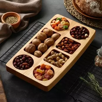 Блюдо для подачи Adelica, 33192,8 см, пропитано маслом, берёза