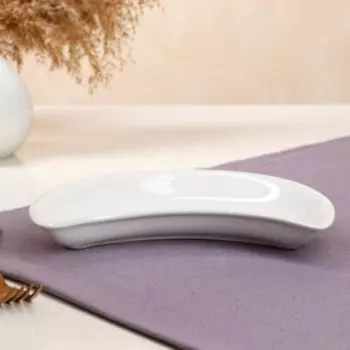 Блюдо для подачи "Дарунок", белое, 22 см