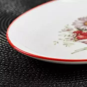 Блюдо для подачи Доляна «Ромашки», 25×18,5×2 см