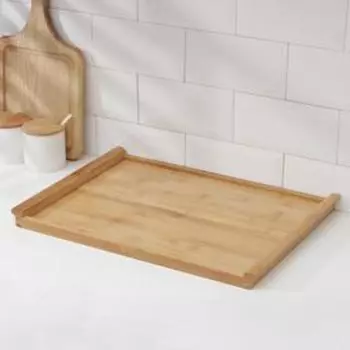 Блюдо для подачи Доляна Striata, 46×33 см, бамбук