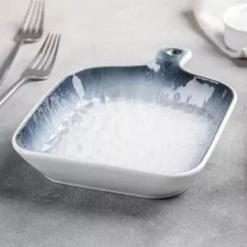 Блюдо для подачи Доляна «Туманность», 23×16,6×3,5 см, цвет синий