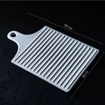 Блюдо керамическое для подачи Доляна «Гриль», 1828 см, цвет белый