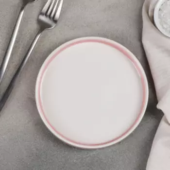 Блюдо для подачи «Туманность», 15×2 см, цвет розовый