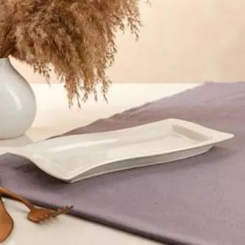 Блюдо для подачи "Волна", капучино, 26 см