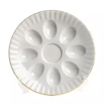 Блюдо для яиц «Золотая отводка» 21 см