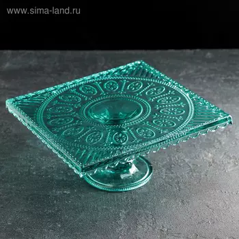 Блюдо для торта на ножке «Восток», 20×20×10 см