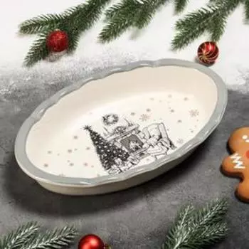 Блюдо для запекания Доляна «Хюгге», 28174,9 см, цвет белый