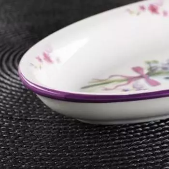 Блюдо Доляна «Лаванда», 2814,53,5 см, цвет белый