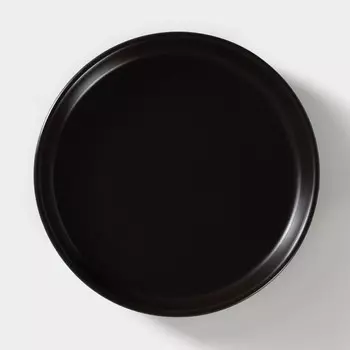 Блюдо фарфоровое Carbone, d=17,5 см, h=3 см, цвет чёрный