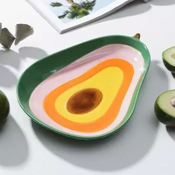 Блюдо керамическое «Авокадо», 28,220,5 см