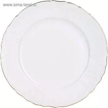 Блюдо круглое Bernadotte, декор «Отводка золото», 32 см
